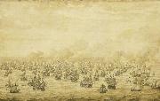 Willem van de Velde the Elder The First Battle of Schooneveld, 28 May 1673 oil on canvas